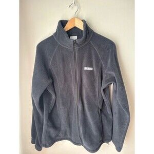 Columbia Full Zip Fleece Jacket Black Plus Size